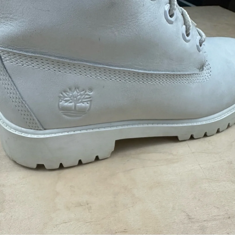 Timberland Light Gray Leather Boots boys